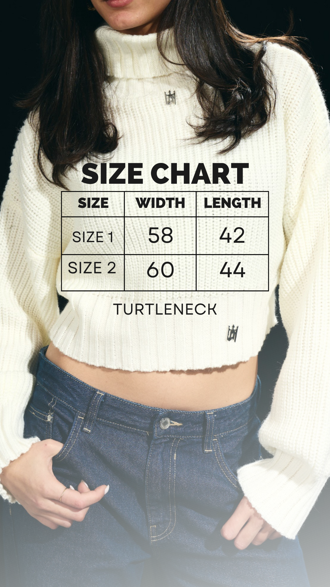 Cropped Knitted Turtleneck