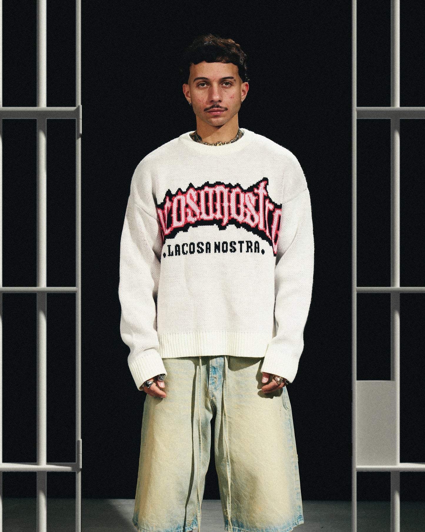 White Knitted Sweater
