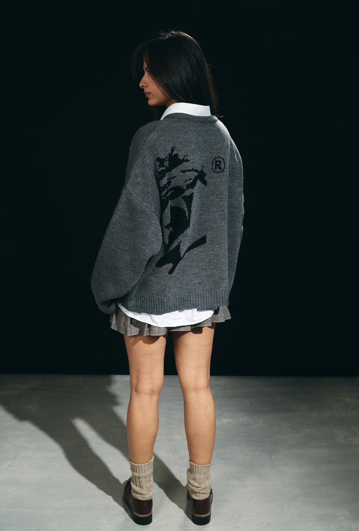 Grey Knitted Crewneck V2