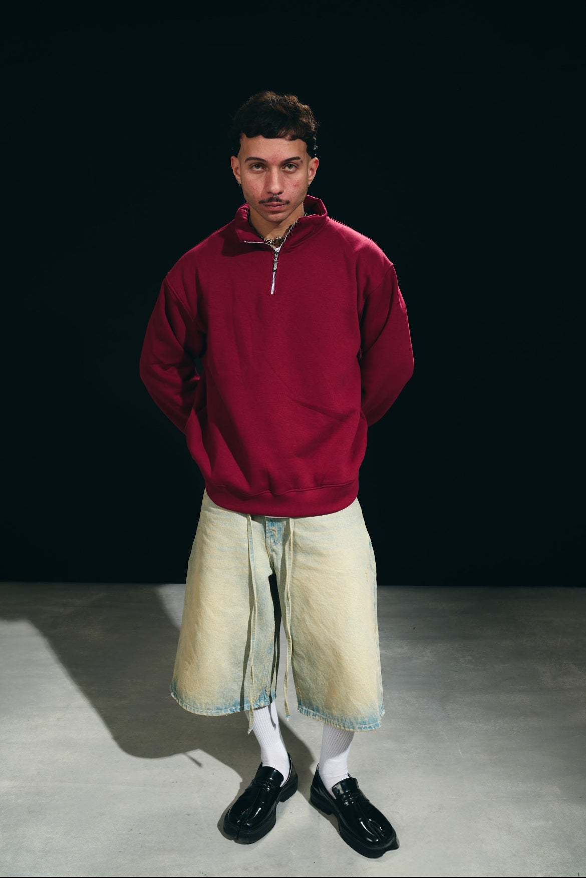 Burgundy Quarter Zip