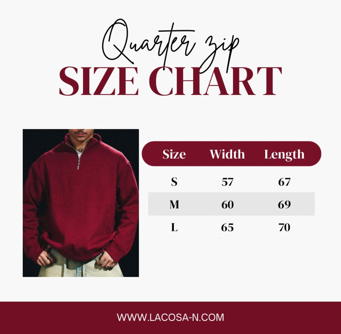 Burgundy Quarter Zip