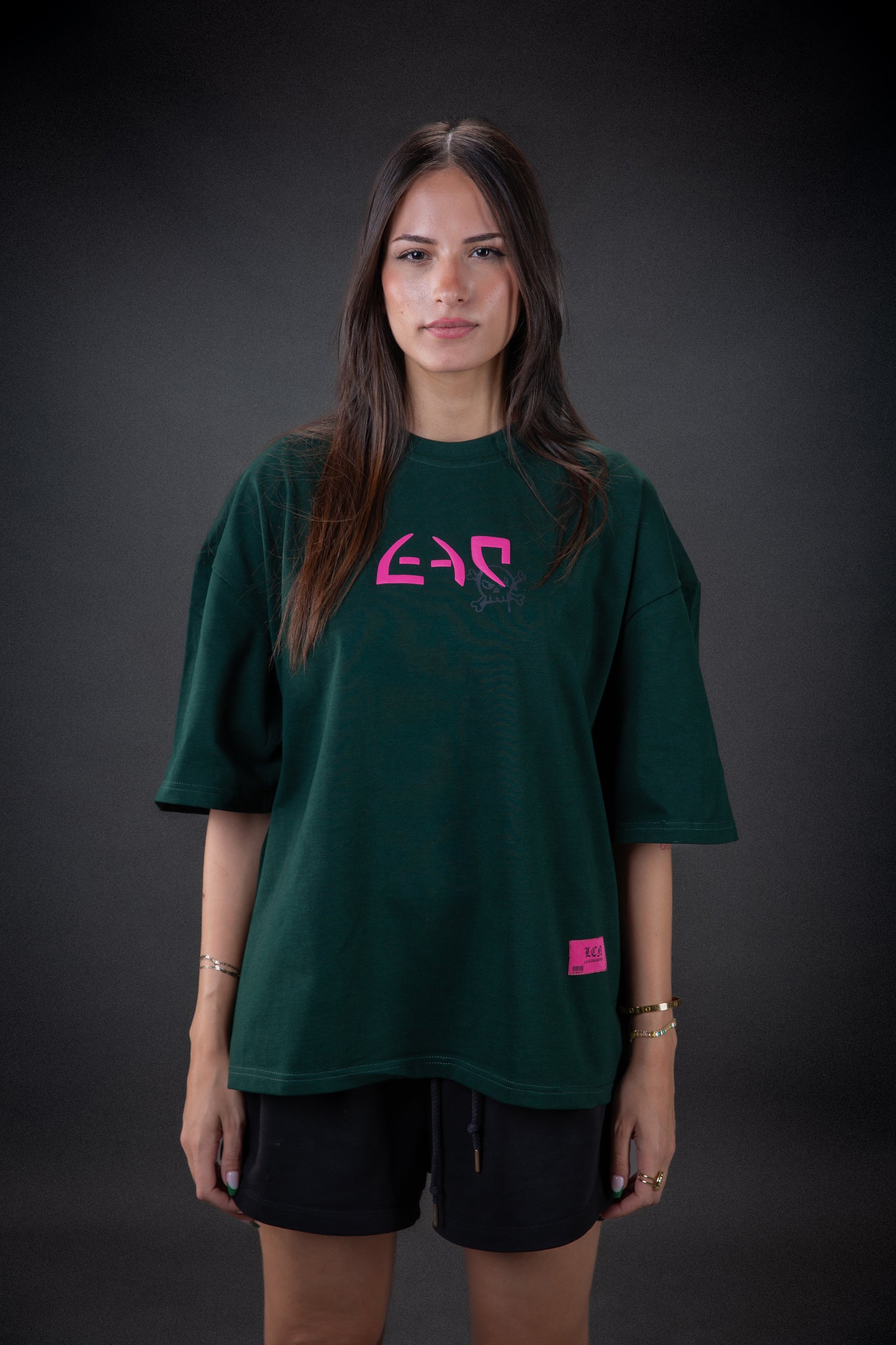 Dark green puff T-shirt